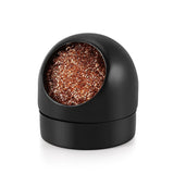 Flexzion Solder Cleaner with Brass Wool Soldering Wire Sponge and Black, Dome-shaped, Non-Slip Solder Sponge Tray Housing, Solde