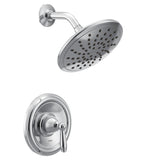 Moen Brantford Chrome PosiTemp Shower Trim Kit with 8Inch EcoPerformance Rainshower, Valve Required, T2252EP