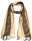 Kosweem Border 3D Fashionable Woolen Winter Wear Thin Scarf/Stole/Shawl For Baby Girls Womens(Cheeku)