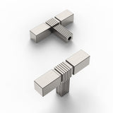Amerdeco 10 Pack Brushed Satin Nickel Cabinet Knobs Single Hole Cabinet Pulls 2 Inch Solid Zinc Alloy Cupboard Drawer Knobs Kitc