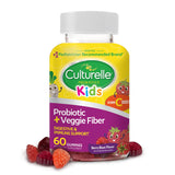 Culturelle Daily Probiotic For Kids + Veggie Fiber Gummies (Ages 3+) - 60 Count - Digestive Health & Immune Support - Berry Flav