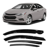 ZZDSNJ Tape-On Rain Guard 4-Piece for 2014-2019 Toyota Corolla Windows Visor Shield Shade Smoke 94989