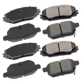 ECCPP D1210-8330 D1354-8463 Front & Rear Ceramic Disc Brake Pad Set Fit For Pontiac Vibe 2009-2010,For Scion xB 2008-2015,For To