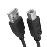 Cmple - Usb Printer Cable 3Ft Male To Male Usb 2.0 A To B Cable Usb Type B Printer Scanner Cable Compatible With Inkjet Printer Laser Printer Copier Machine Dac Piano - Black -Like New
