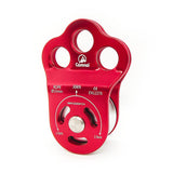 EMMRAGNO 30KN Climbing Single Pulley Climbing Three Hole Hitch Pulley Climbing Bearing Pulley, Hauling Pulley for Rock Climbing,
