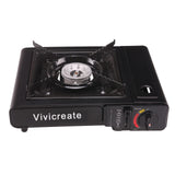 Vivicreate 8500 BTU Portable Butane Gas Stove for Camping Cooking Outdoor, Lightweight Portable Stove Burner with Auto Ignition,