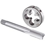Burkit M10 X 0.75 Tap and Die Set, M10 x 0.75 Machine Thread Tap and Round Die Right Hand