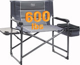 TIMBER RIDGE XXL Oversized Directors Chair 600lbs - Heavy Duty Camping Chair with Cooler Bag & Table, Portable Folding Chair wit