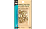 Dritz 56 Snaps, Size 24 (5/8Inch), Gilt, 7 Count