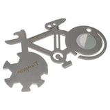 GUARDMAN Bicycle 10-in-1 Multitool Card Every Day Carry Pocket Tool, Fathers Day Gift, Bike Lovers, Fits on Keychain, Stocking S