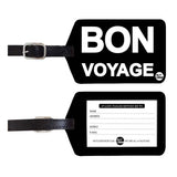 Nutcase Designer Luggage Travel Baggage Tags Set Of 2 With Name Card Inside Bon Voyage