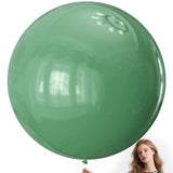 KAWKALSH White Balloons 9pcs 36 Inch Extra Large Big Jumbo Giant Matte White Latex Helium Balloons for Wedding Bridal Graduation