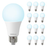 DEGNJU A19 LED Light Bulbs Daylight 5000K, 100 Watt Equivalent LED Bulbs, 1500 LM, 15000 Hours, E26 Standard Base, Non-Dimmable,