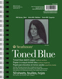 Strathmore 400 Series Sketch Pad, Toned Blue, 5.5x8.5 inch, 50 Sheets - Artist Sketchbook for Drawing, Illustration, Art Class S