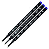 3 Pack BlueSchmidt 888 Medium Rollerball Refill by Schmidt