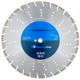 18 All Purpose Diamond Saw Blades for Hard/Reinforced Concrete, Asphalt, Granite, Terrazzo, Ductile Iron Piping, 65/8 Cutting
