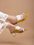 Shoetopia Women'S Kh-4433 Yellow Heeled Sandal-7 Kids Uk (Kh-4433-Yellow)-Eu40,Yellow,7,B0D8QDQ55T
