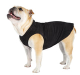 Goldpaw Stretch Fleece Dog Sweater - with Spandex for 4-Way Stretch - Soft, Comfortable Dog Coat - Machine Washable - Made in the USA - Black - Size 6