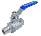 POTONZ Full Port Ball Valve 3/8 NPT Heavy Duty Stainless Steel 304 Male x Female Thread For Water,Oil and Gas(1000WOG)