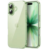 JETech Case for iPhone 17 6.3-Inch, Non-Yellowing Shockproof Phone Bumper Cover, Anti-Scratch Clear Back (Sage)