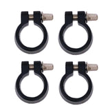 TUOREN 4pcs Drum Stand Memory Lock 7/8 Inch Diameter Cymbal Stand Memory Lock Hinged Drum Rack Parts Black