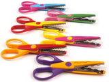 ABAJ Art and Craft Zigzag Paper Shaper Scissor Set, 6 Pieces