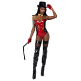 6182 4PC Star Studded Ringleader Large / Black/Red/Gold
