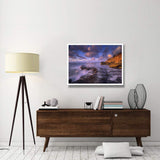 Surf Crashing On Rocks At Keoneloa Bay, Maui, Hawaii-Paper Art-42,,X32,,