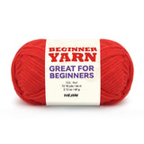 60g Red Yarn for Crocheting and Knitting;66m (72yds) Cotton Yarn for Beginners with Easy-to-See Stitches;Worsted-Weight Medium #