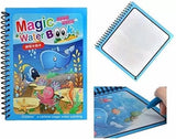 GRANTHUES 1Pack Water Magic Coloring Books with Refillable Pens NoMess Water Reveal Activity Book Set for Kids Reusable &