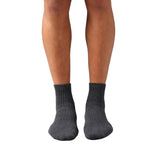 Van Heusen Men Active Anti Bacterial Socks Cotton Nylon Spandex Ankle Length,Soft Handfeel_Charcoal Melange_Os