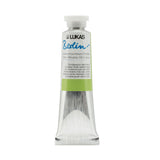 Lukas Berlin Pro Artists Water Mixable Oil Paint 37 ml Tube Cinnabar Green Light Hue, Water Soluble, Lightfast Pigments, Quick D
