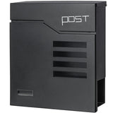Jssmst Locking Mailbox Wall Mount- Waterproof mailboxes with Secure Key Lock and Newspaper Compartment, Key Lock Drop Box Extra