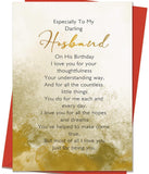 Mcduldul Husband Birthday Card from Wife, Husband Birthday Gifts for Men, Romantic Gifts for Him, Happy Bday My Darling