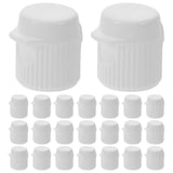 Gatuida 30pcs Plastic Toothpaste Caps Flip Top Covers Screw-in Lids Travel Toothpaste Tube Caps