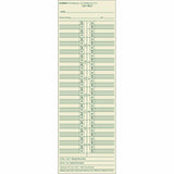 Tops Time Cards, Semi-Monthly, 2-Sided, 3-1/2 X 10-1/2, Manila, Green/Red Print, 500-Count (1276)