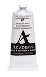 Grumbacher 90ml Metal Tube Academy Acrylic Paint, Gloss, Iridescent White
