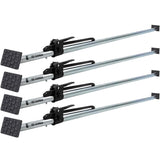DC Cargo Mall Heavy-Duty Adjustable Load Lock Bars for Trailers - Pack of 4 - Truck Cargo Bars - Load Bars for Enclosed Vans and