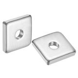 uxcell 100Pcs M8x25mmx5mm Square Nuts, Carbon Steel Zinc Plated Coarse Thread Square Nuts Fasteners for Home Repairs and Profess