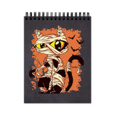 Vprint Cat Zombie Black Spiral Wiro Unruled Blank Pages Notebook Diary Journal Drawing Book Potrait A4 (Size 8X11)