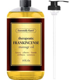 Essentially KateS Frankincense Massage Oil 8 Fl Oz - Knees, Elbows, HIPS, Hands, Shoulders and Legs - 100% Pure Frankincense Oil