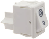 GE Part Number WB24T10167 SWITCH ROCKER ELEM (WH)