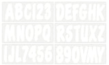 Hardline Products Series 200 Factory Matched 3-Inch Boat & PWC Registration Number Kit, Solid White - WHI200EC