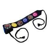 Banjara Kamarbandh Bohemian Kamarpatta Fabric Multicolor Round Mirror Work Embroidery Fashion Adjustable Fancy Waist Belt For Wo