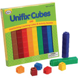 Didax Unifix Cubes Interlocking Counting Cubes with Activity Booklet (Set of 100)