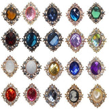 ATORSE 11x10pcs Rhinestone Flat Back Beads Button Scrapbook Embellishment Mixed Color