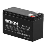 A AOKLY 12V 7Ah Replacement Battery 6fm7 Rechargeable Sealed Lead Acid Battery SLA AGM Power Source Maintenance Free