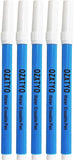 Washable Fabric Markers for Sewing,5 Pack,Blue,Erasable Sewing Markers for Fabric,Water Soluble Embroidery Pen,Fabric Marking Pe