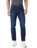 Inkd Men'S Contrast Stitch Stretchable Regular Fit Jeans,Dark Night,Dark Night,30