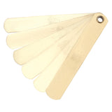 Performance Tool W80526 6-Piece Non-Magnetic Brass Blades Set for Electronic Ignition Distributors, SAE 006-016in & Metric 152-4